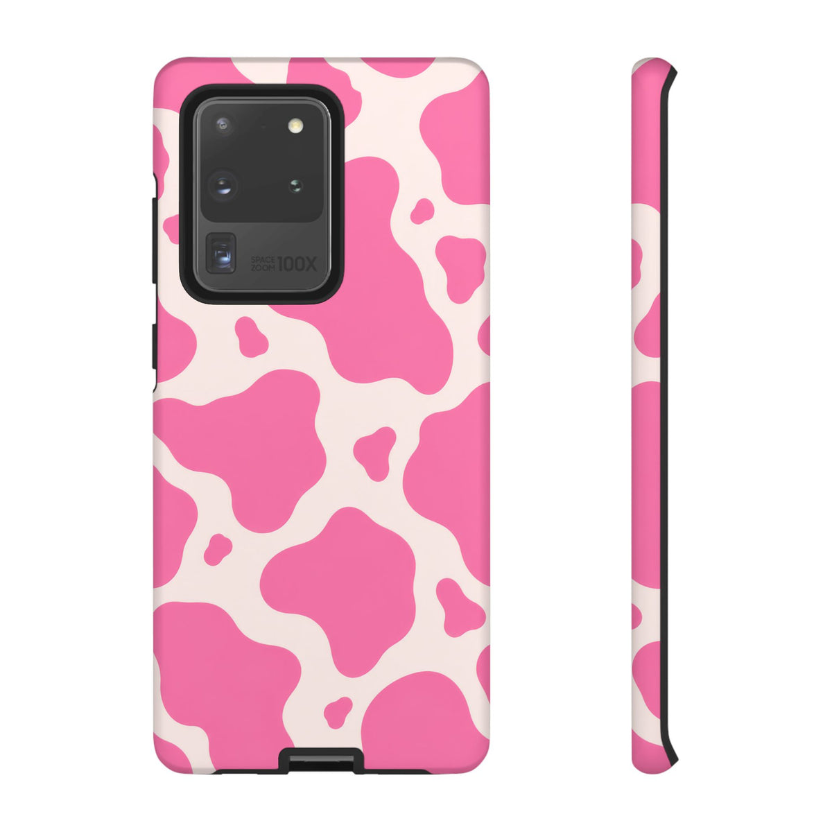 Strawberry Milk Samsung Galaxy Tough Case | Pink Cow Print