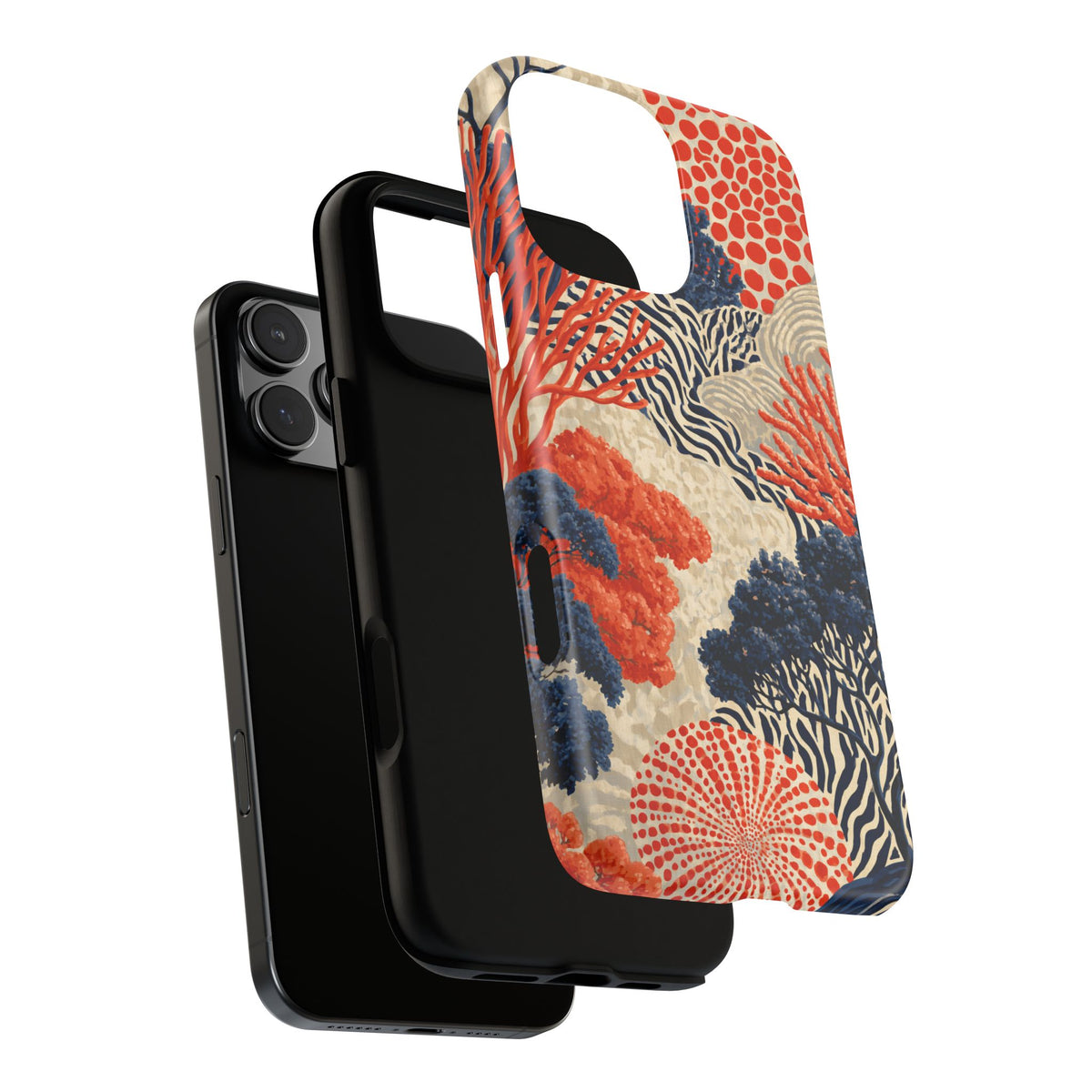 Coral Current iPhone Tough Phone Case