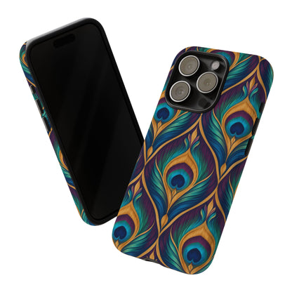 Peacock Nocturne iPhone Tough Case | art deco