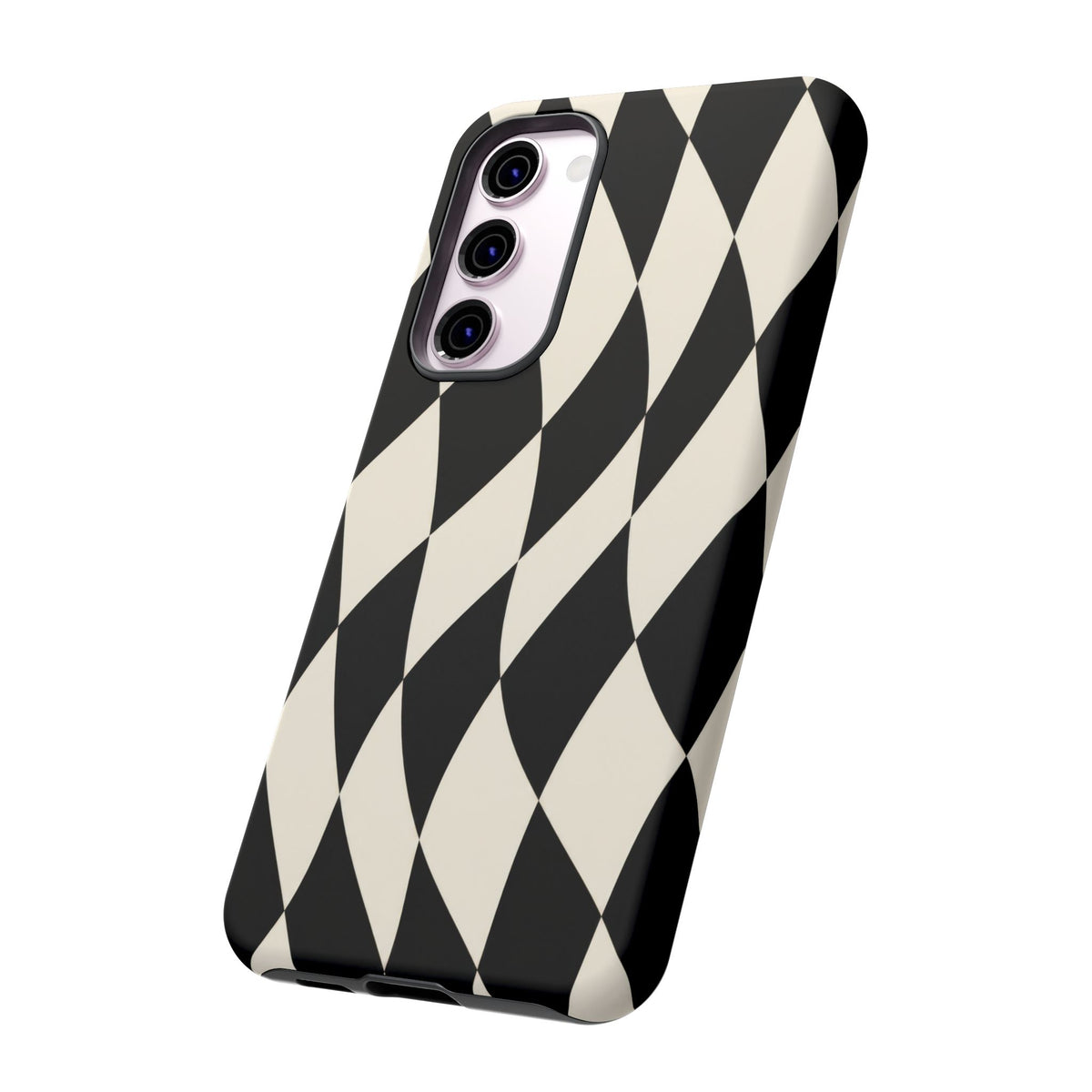 Harlequin Sway Samsung Galaxy Tough Case | Black & White Harlequin