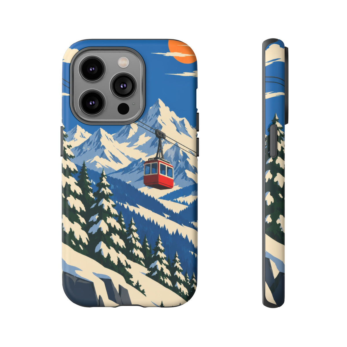 Swiss Skiing — Lift to the Sky iPhone Tough Case
