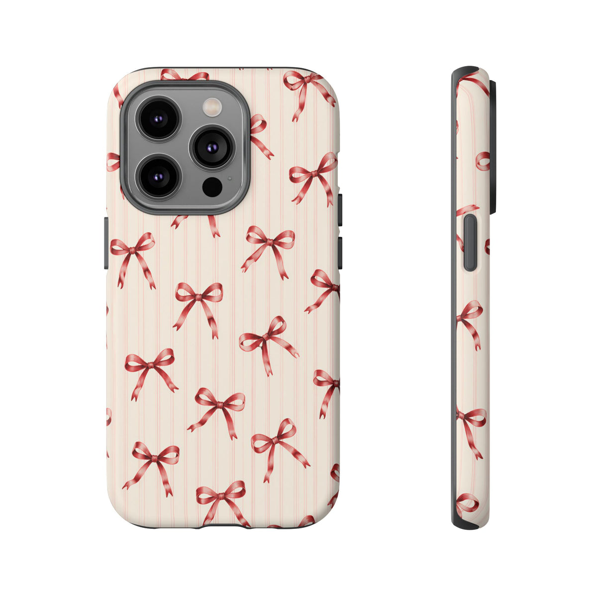 Red Bow iPhone Tough Case | Ribbon Waltz
