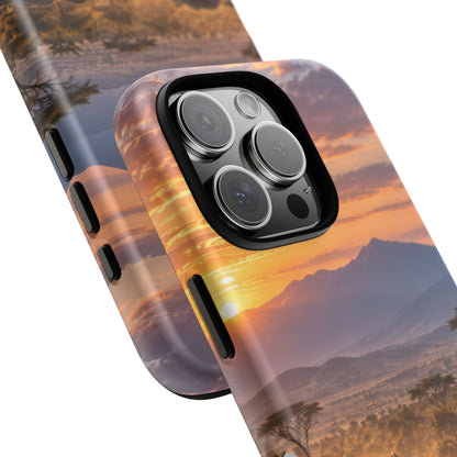 Elephants at First Light iPhone Tough Case | african elephants