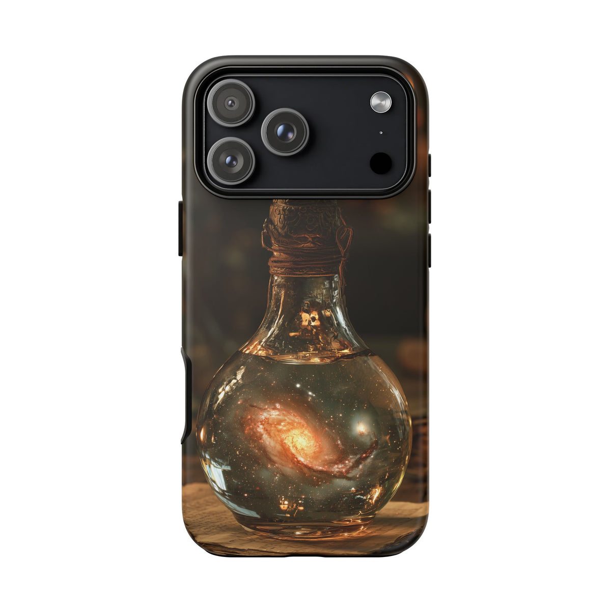 Bottled Cosmos iPhone Tough Case | Galaxy in an Antique Bottle