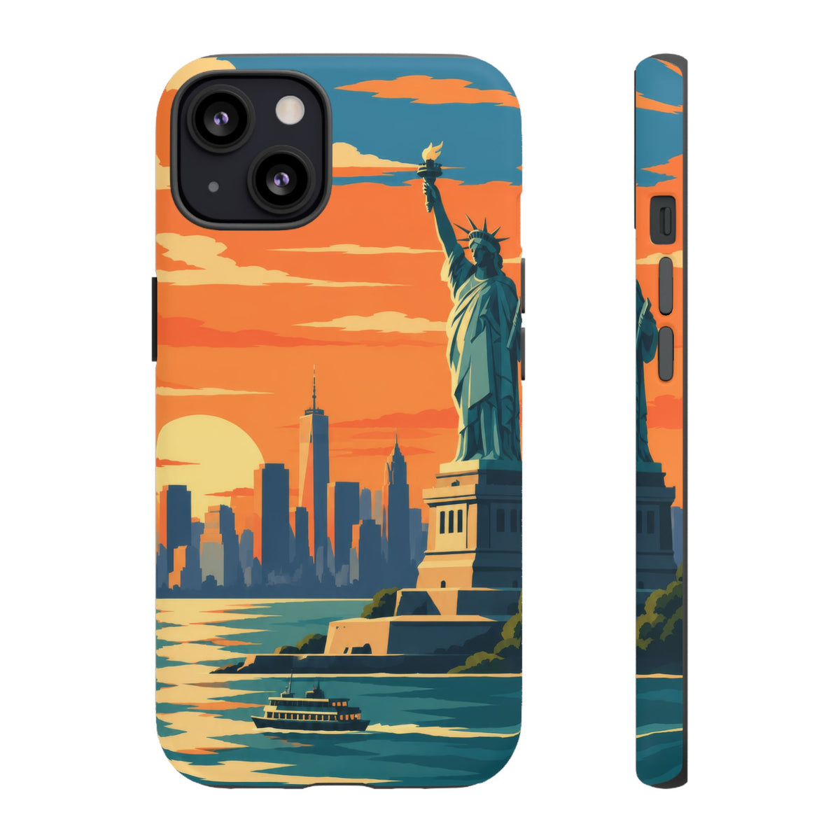 New York City — Harbor Liberty iPhone Tough Case