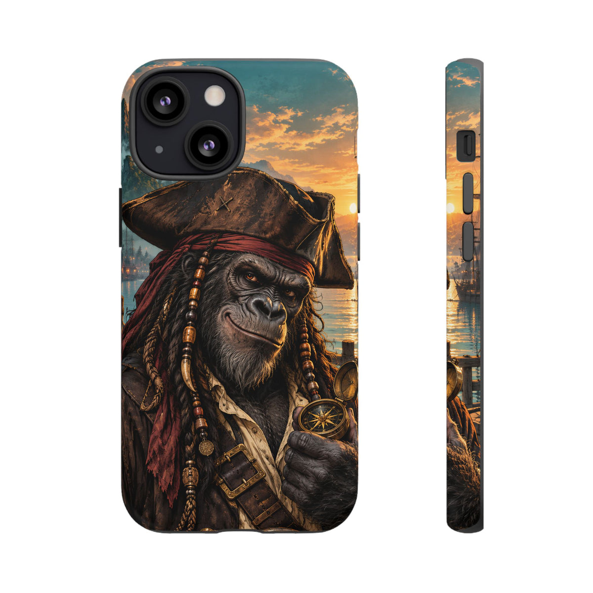 Pirate Gorilla iPhone Tough Case | Captain Silverback