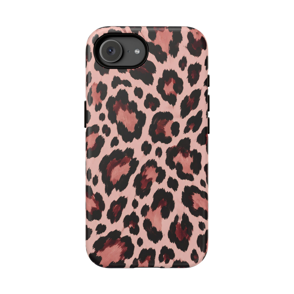 Wild Burgundy iPhone Tough Case | leopard print