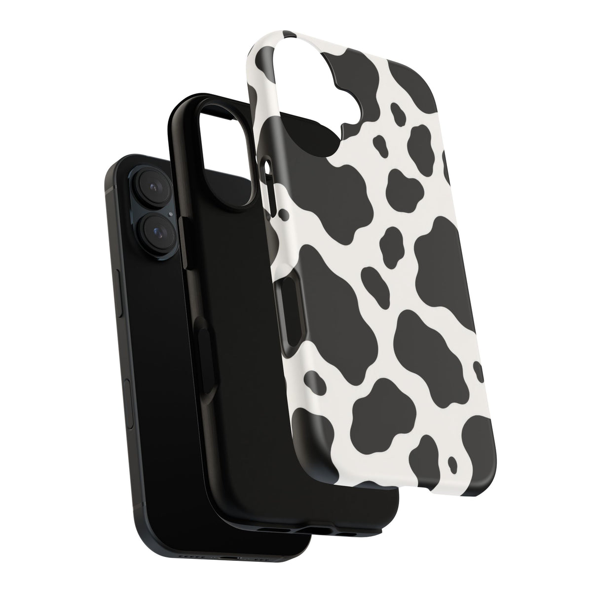 Classic Holstein iPhone Tough Case | Black & White Cow Print