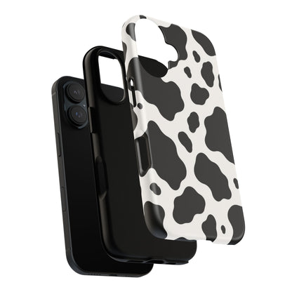 Classic Holstein iPhone Tough Case | Black & White Cow Print