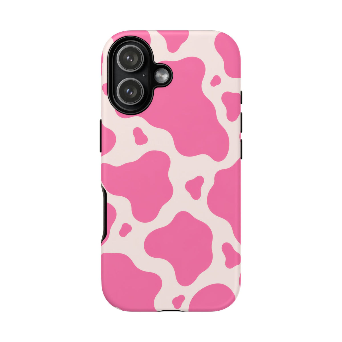 Strawberry Milk iPhone Tough Case | Pink Cow Print