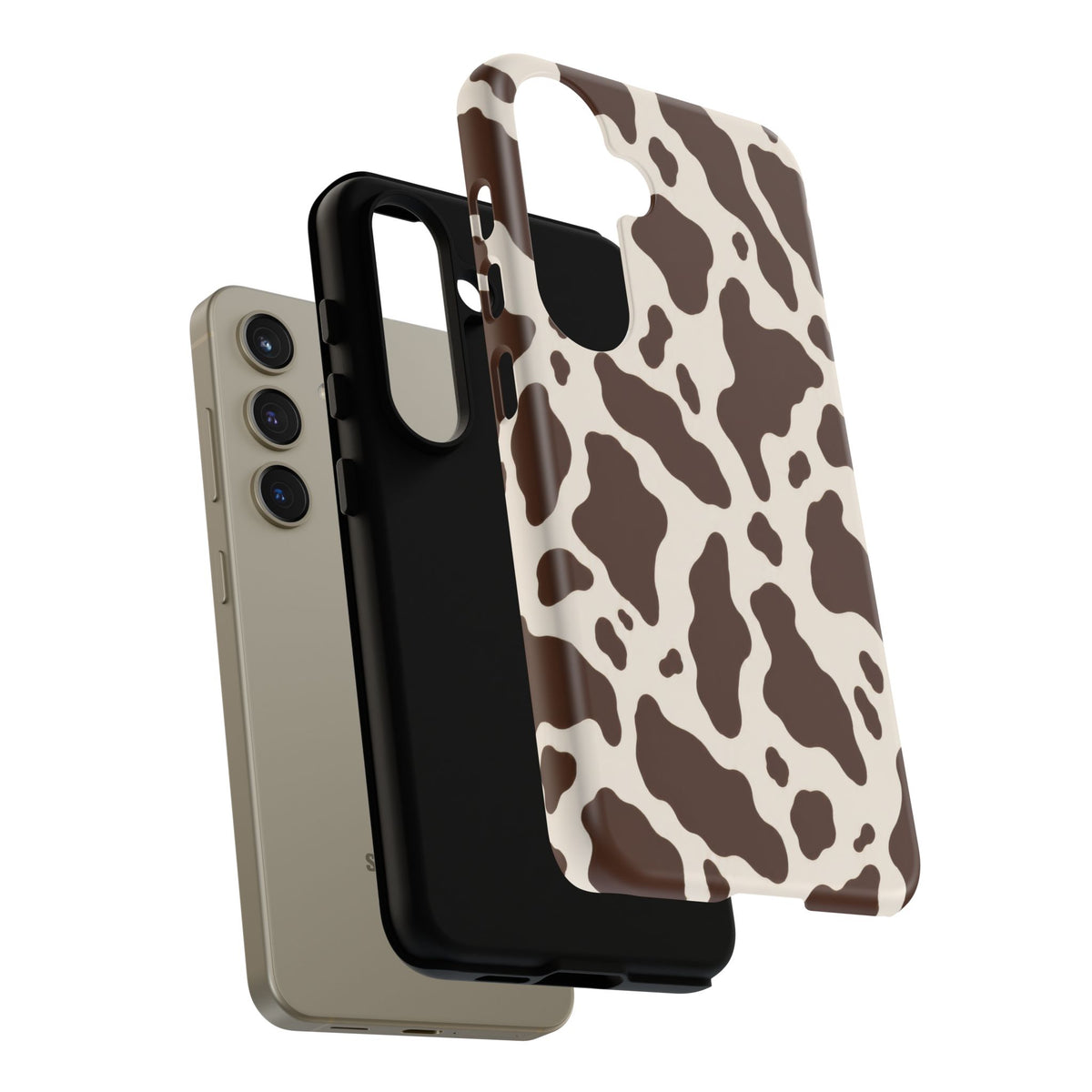 Cocoa Ranch Samsung Galaxy Tough Case | Brown Cow Print