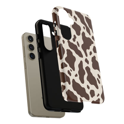 Cocoa Ranch Samsung Galaxy Tough Case | Brown Cow Print