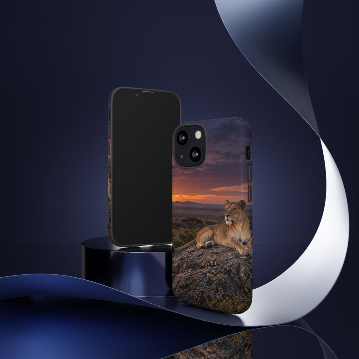 Lioness in the Blue Hour iPhone Tough Case