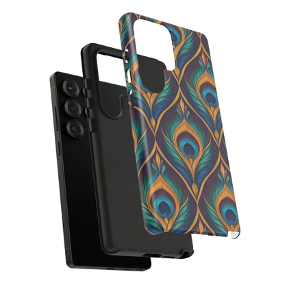 Peacock Nocturne Samsung Galaxy Tough Case | art deco