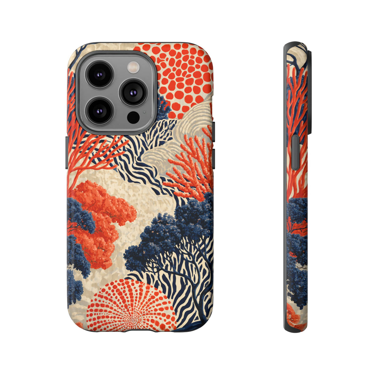 Coral Current iPhone Tough Phone Case