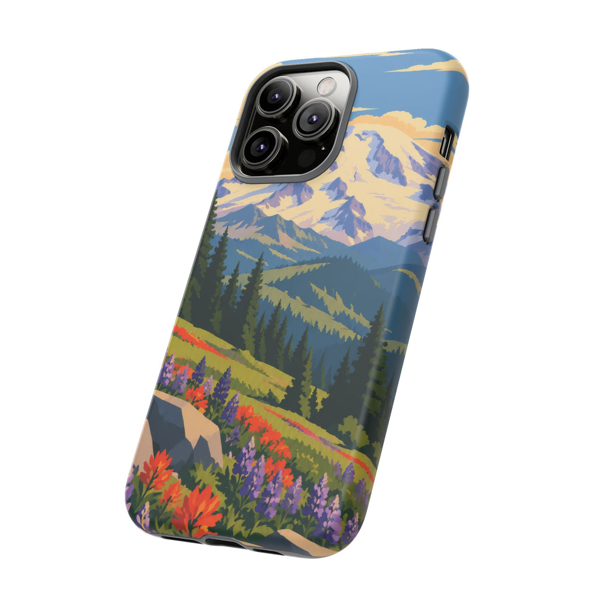 Mount Rainier — Meadow Radiance iPhone Tough Case