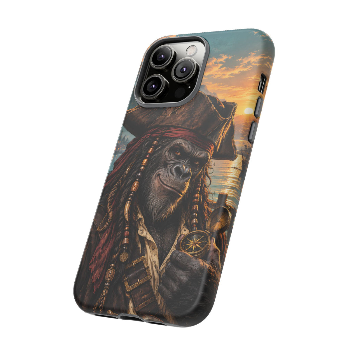 Pirate Gorilla iPhone Tough Case | Captain Silverback