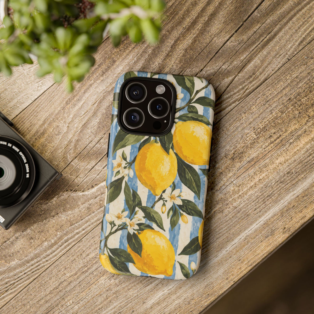 Riviera Lemons iPhone Tough Case | lemon print