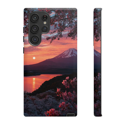 Fuji Moonlit Sakura Samsung Galaxy Tough Phone Case
