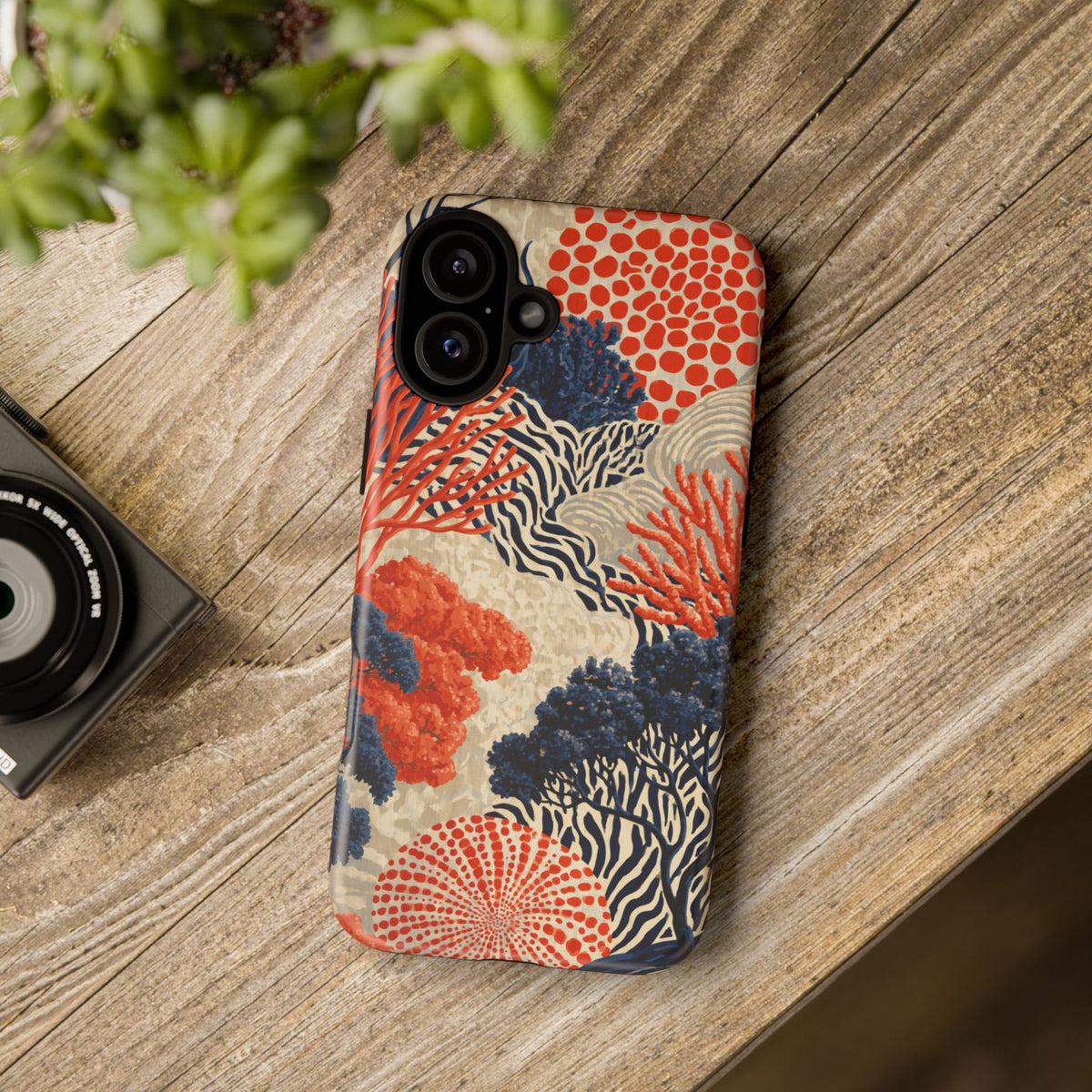 Coral Current iPhone Tough Phone Case