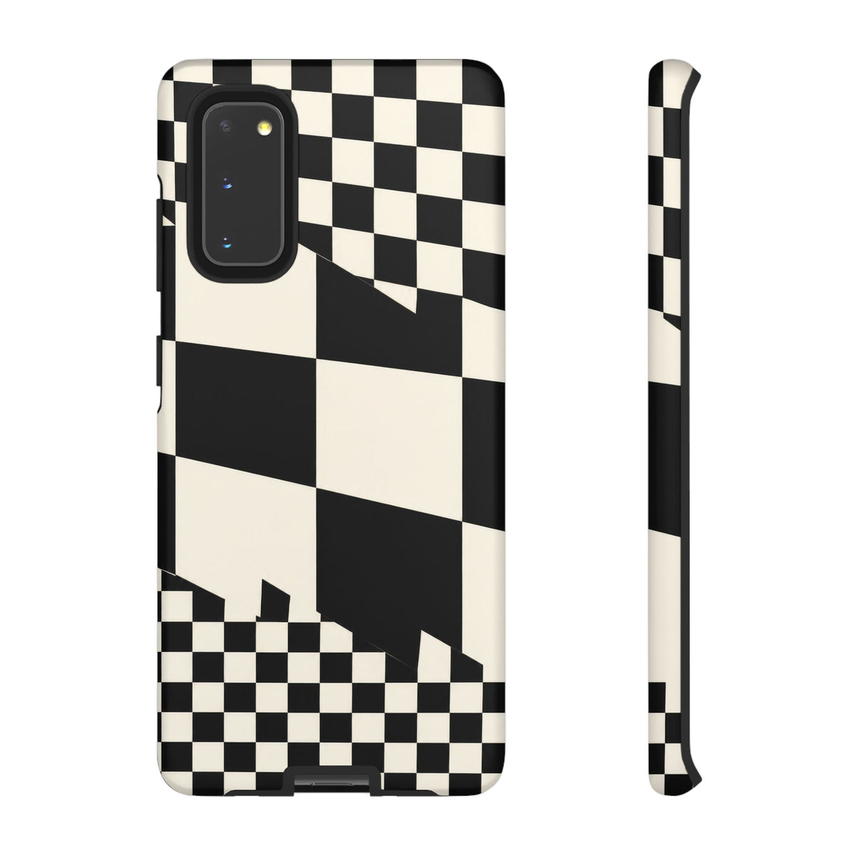 Check Shift Samsung Galaxy Tough Case | Black & White Checkerboard