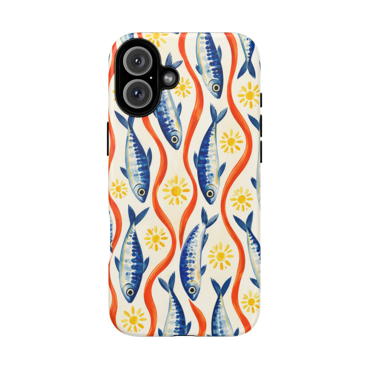 Sardine Social iPhone Tough Case | sardine print