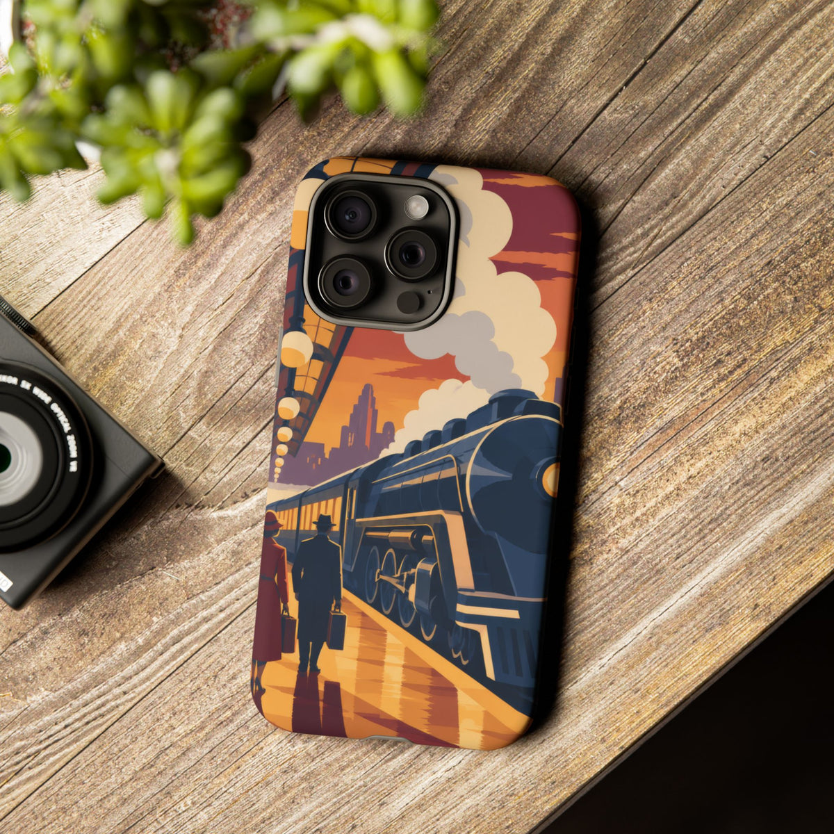 Travel by Train — Night Departure iPhone Tough Case | train travel