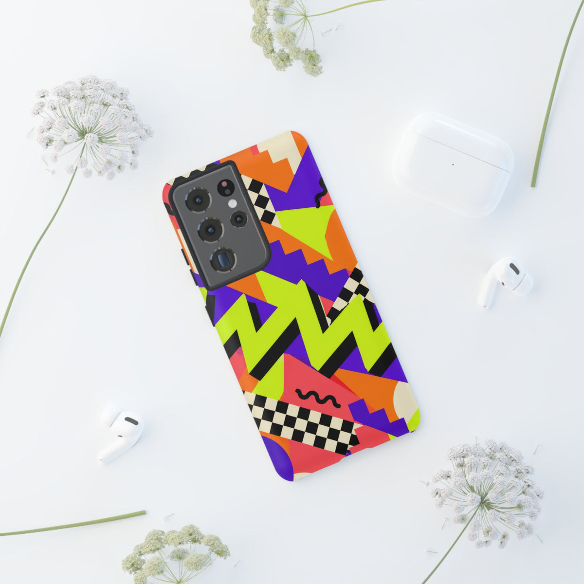 Acid Arcade Samsung Galaxy Tough Case | Bright Retro Geometry