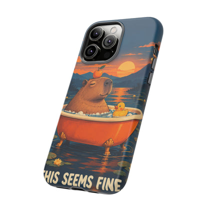 Minor Inconvenience iPhone Tough Case | funny capybara