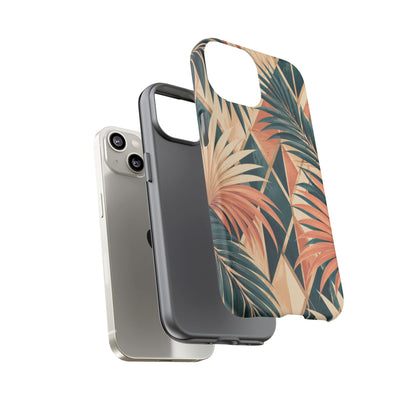 Coral Palm Pavilion iPhone Tough Case | art deco