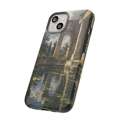 The Flooded Court iPhone Tough Case | Ancient Garden Landscape