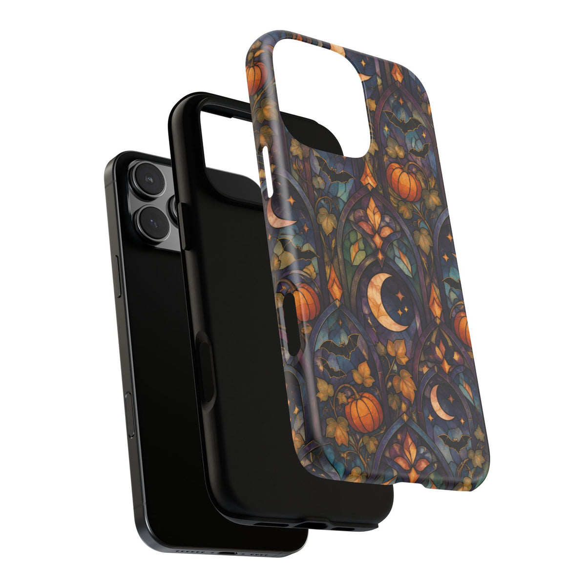 Amber Moon Window iPhone Tough Case | celestial halloween