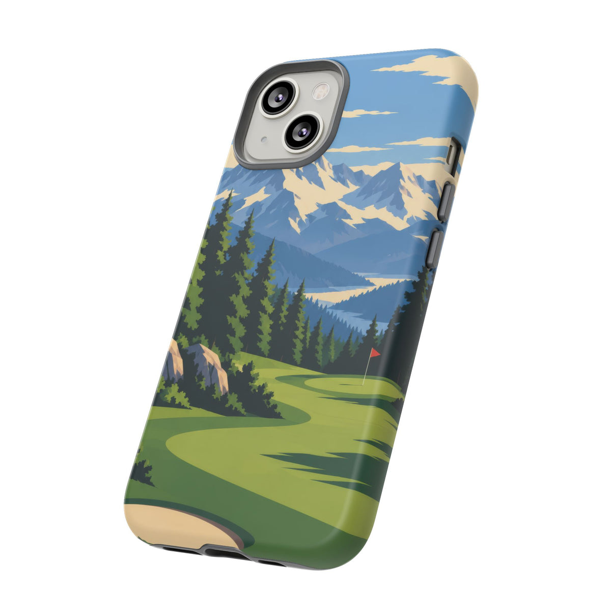 Mountain Golf — Alpine Fairway iPhone Tough Case