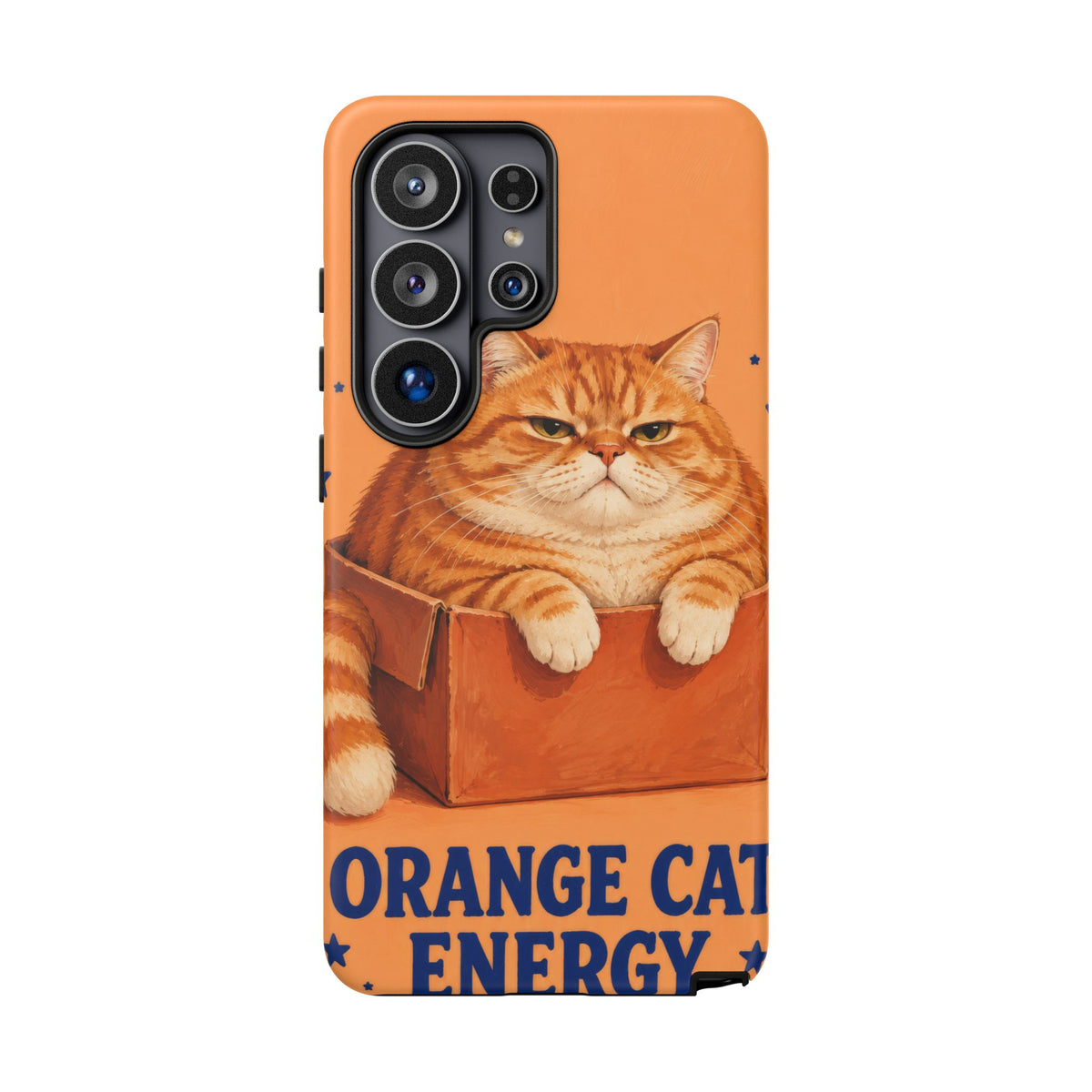 Orange Cat Energy Samsung Galaxy Tough Case