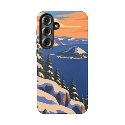 Crater Lake — Winter Caldera Samsung Galaxy Tough Case