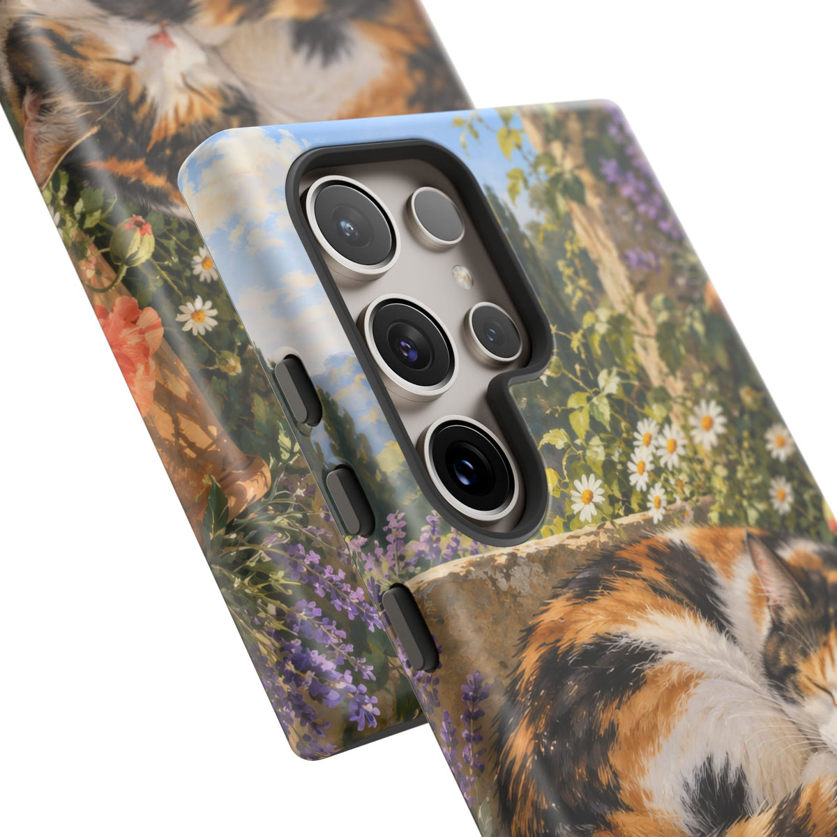 Garden Nap Samsung Galaxy Tough Case | calico cat
