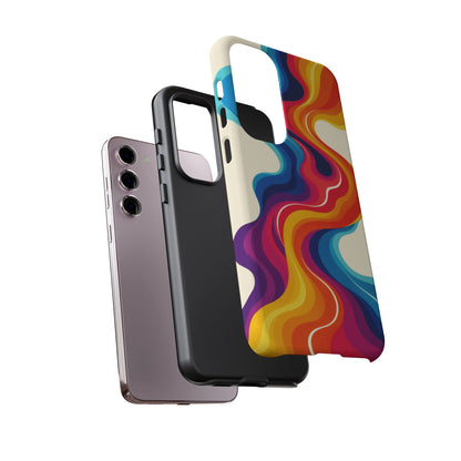 Chromatic Current Samsung Galaxy Tough Case | retro waves
