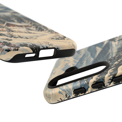 Vintage Winter Cabin Tough Phone Case