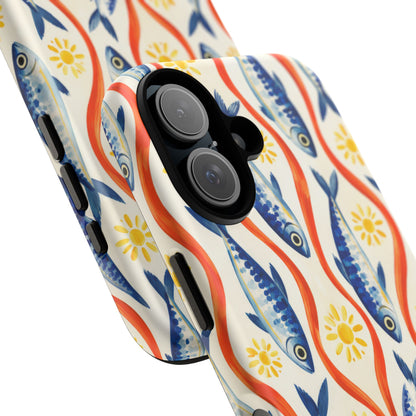 Sardine Social iPhone Tough Case | sardine print