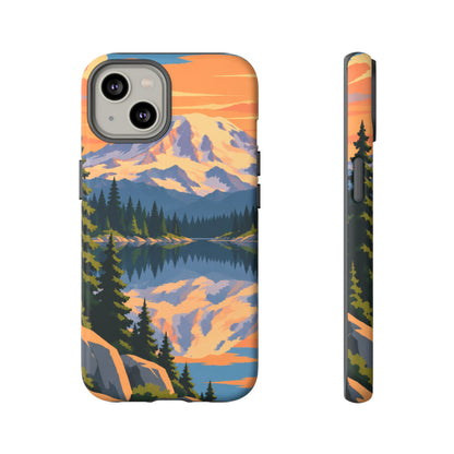 Mount Rainier — Mirror Dawn iPhone Tough Case