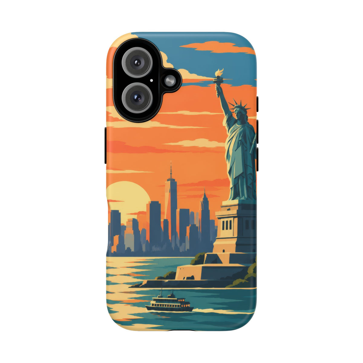 New York City — Harbor Liberty iPhone Tough Case