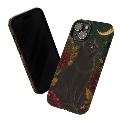 Midnight Familiar iPhone Tough Case | black cat