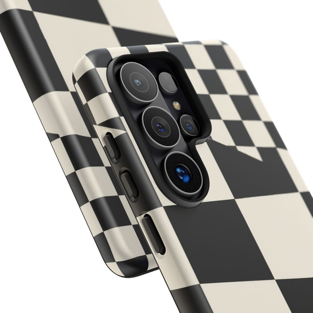 Check Shift Samsung Galaxy Tough Case | Black & White Checkerboard