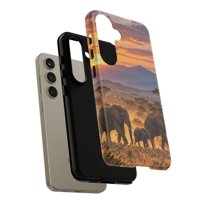 Elephants at First Light Samsung Galaxy Tough Case | african elephants