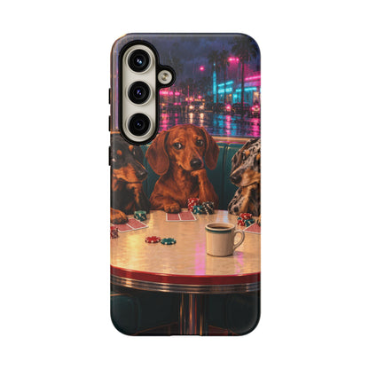 All-Night Aces Samsung Galaxy Tough Case | dachshund poker