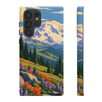Mount Rainier — Meadow Radiance Samsung Galaxy Tough Case
