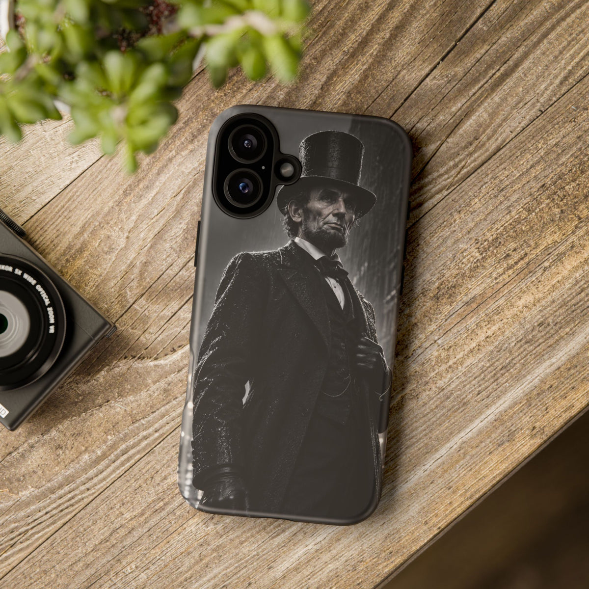 Abe after Midnight iPhone Tough Case | noir lincoln