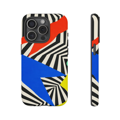 Broken Signal iPhone Tough Case | Optical Stripe Art