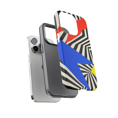 Broken Signal iPhone Tough Case | Optical Stripe Art