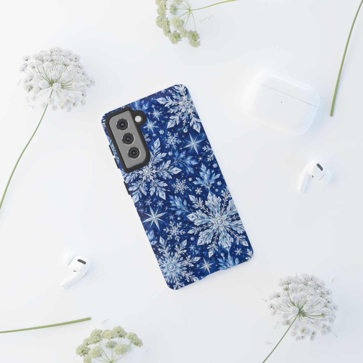 Frosted Midnight Samsung Galaxy Tough Case | snowflake